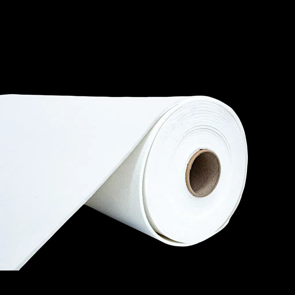 A roll of Termalpaper, a thin white insulating material wound around a brown core.